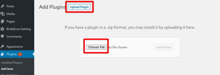 Plugin Uploader Section